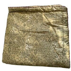 Royal sateen by kitan rapallo euro shams set of 2 corded green beige NWT